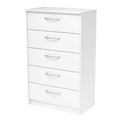 Antique White 5-Drawer Chest Q789735