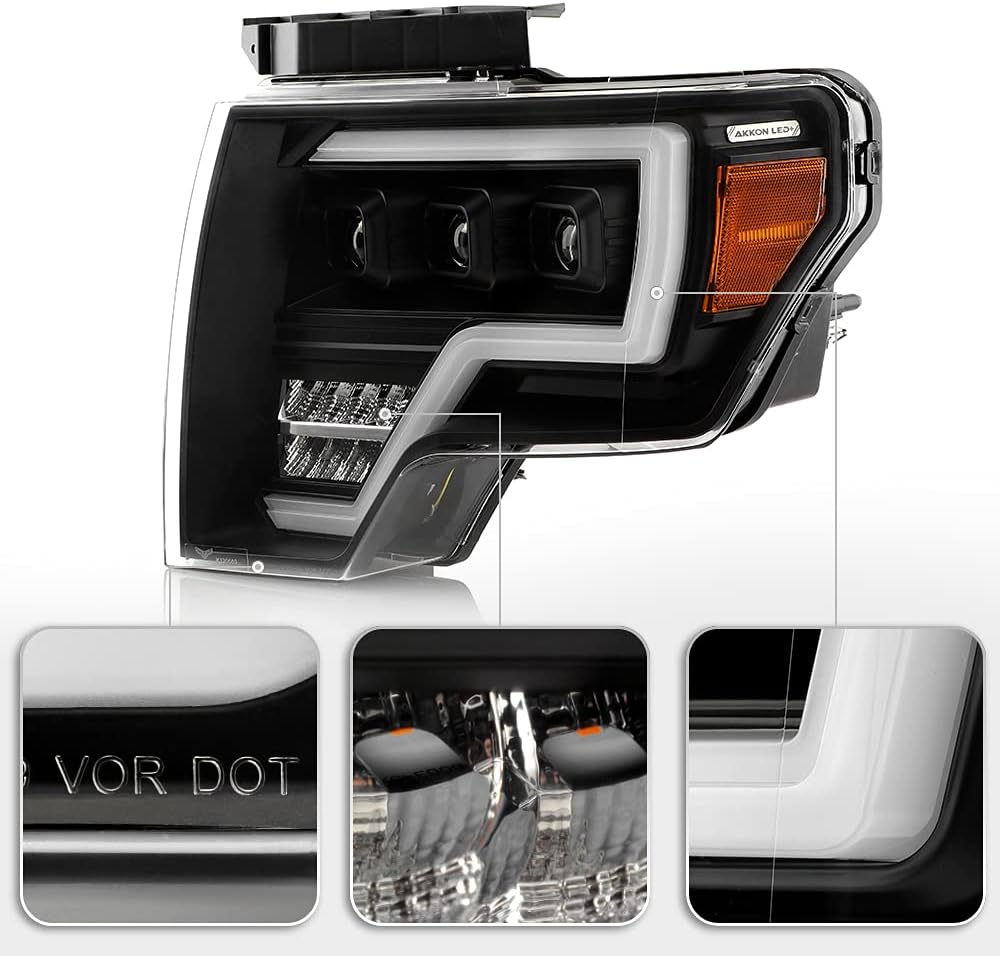 Pair of Full LED Projector Headlights for Ford F 150 Pickup R90583