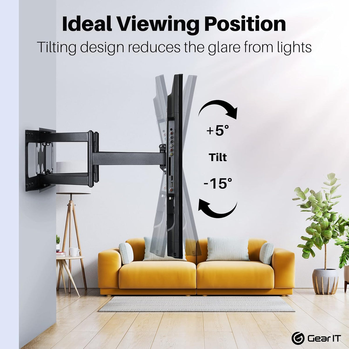 TV Wall Mount Full Motion Articulating Arm Vesa 200 300 400 600 Pack of 2 J67922