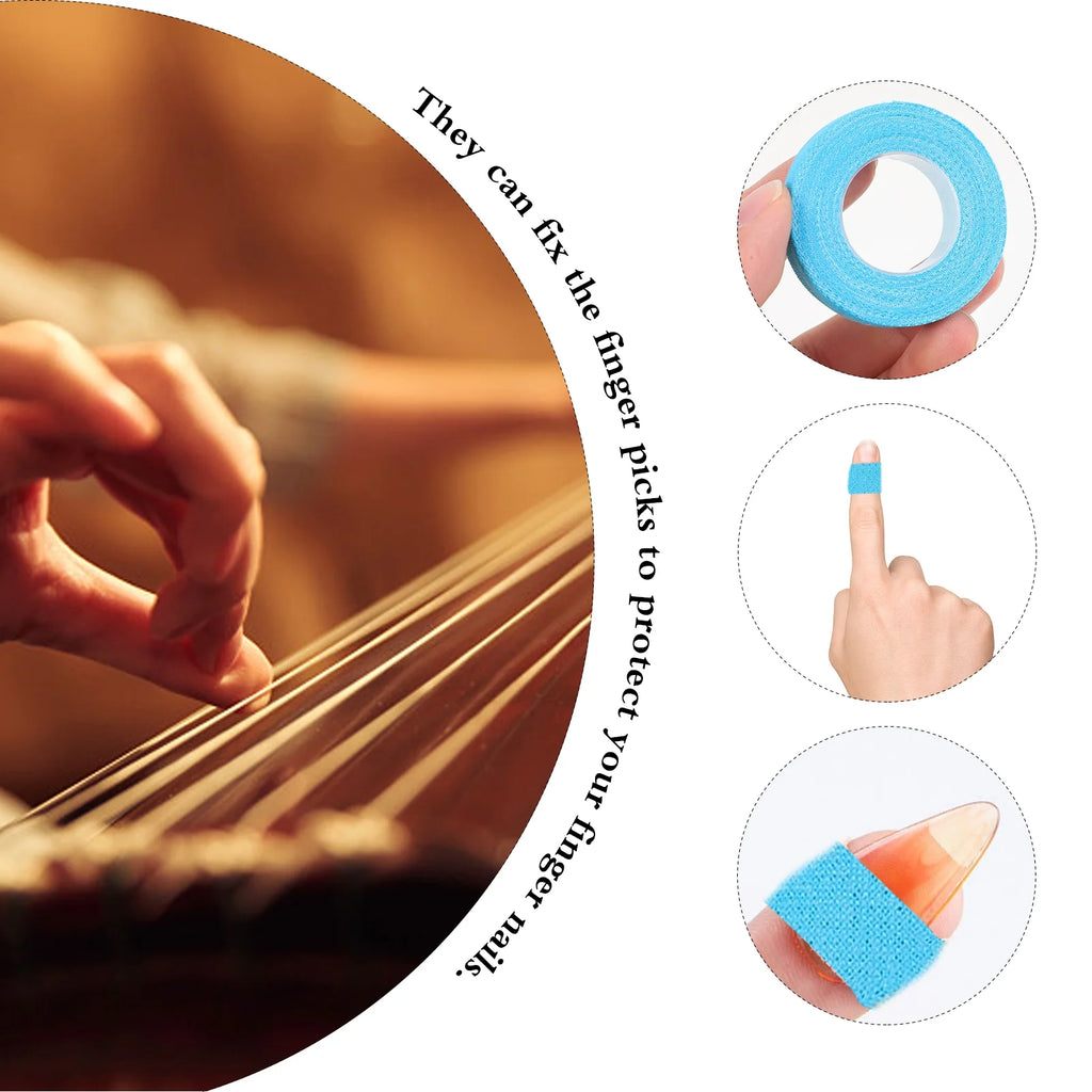 10 Rolls Self-adhesive Guitar Finger Tapes Z1279
