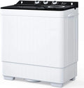 Semi-automatic Twin Tub Washing Machine, 26Lbs, White&Black M964482