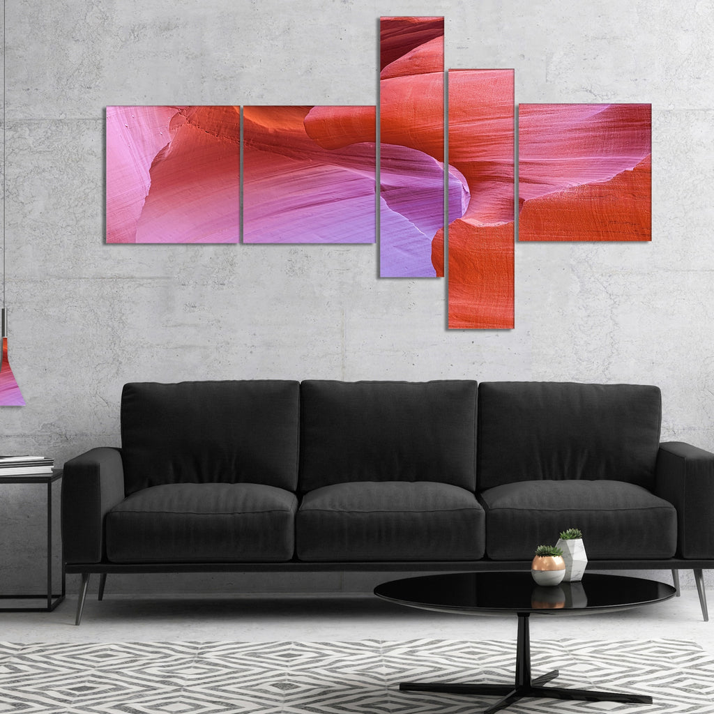 Antelope Canyon Landscape Photography Canvas Art Print 4 Panels T3107