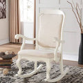 Rocking Chair in Fabric & Antique White F1284