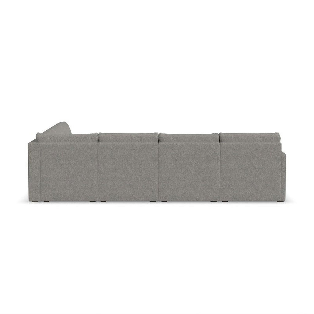 Gray 6 Seat Sectional with Performance Fabric A56521