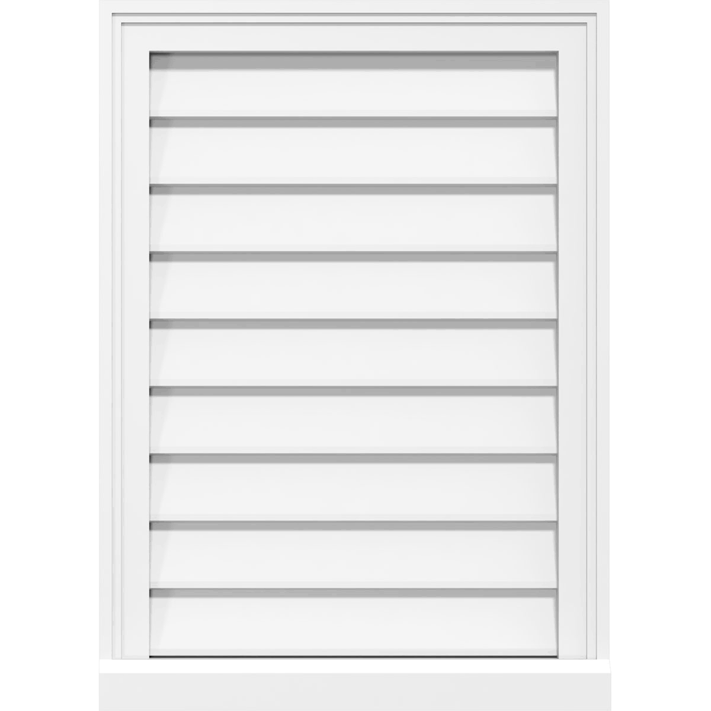 PVC Gable Vent with Brickmould J3903