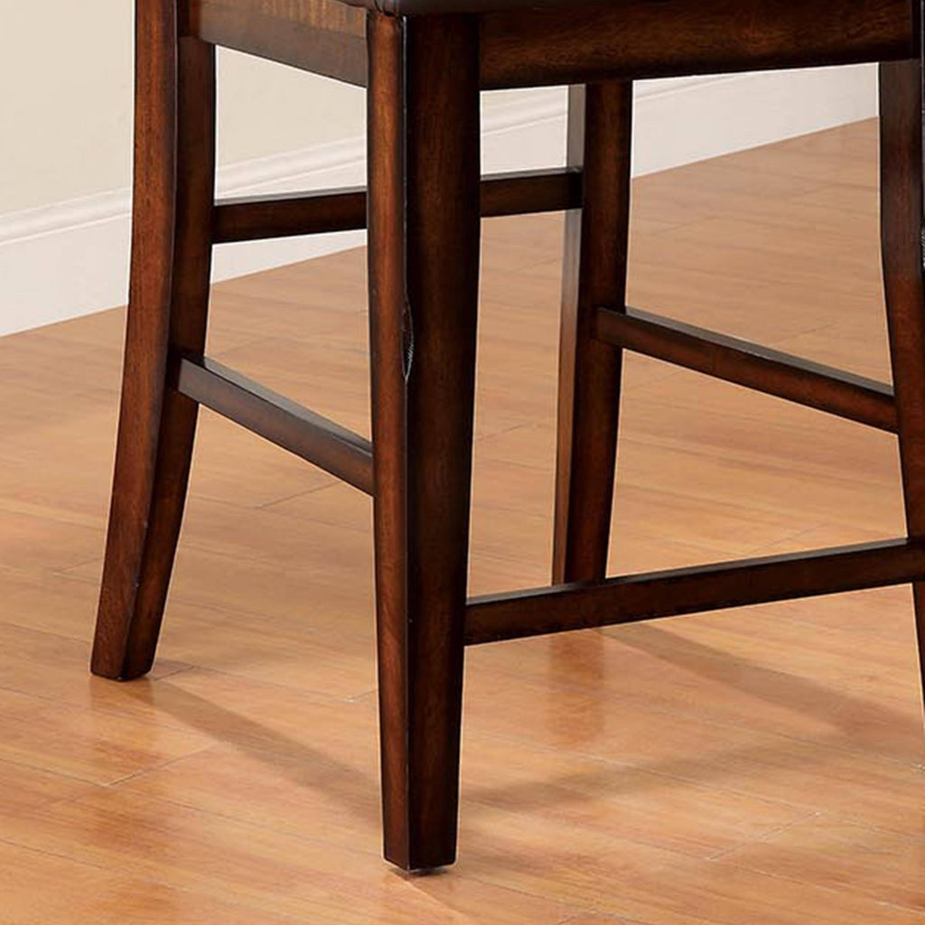 Rustic Cherry Counter Chairs (Set of 2) J732961