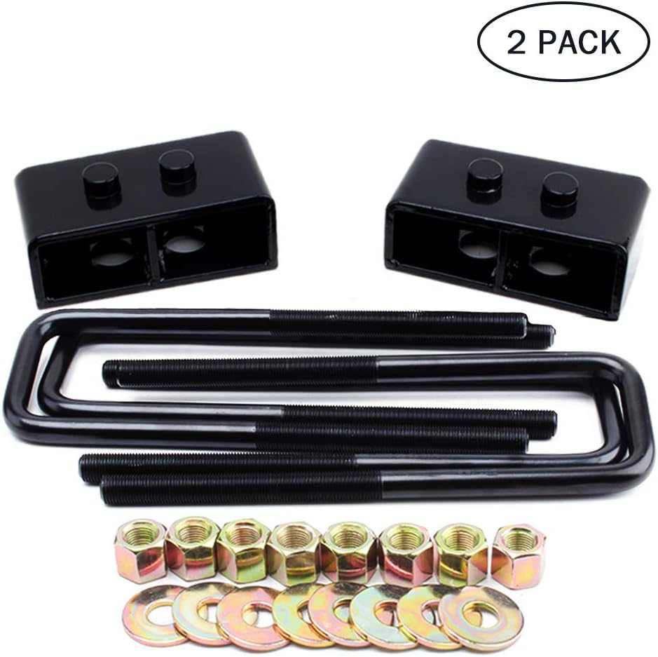 2" Rear Leveling Lift Kit with Extended U Bolts Pack of 2 B8108