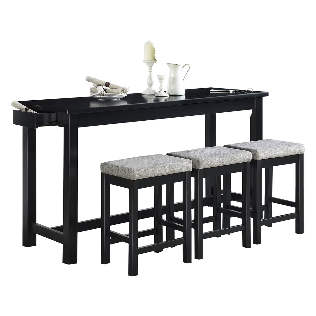 Black Counter Height Dining Set X3703
