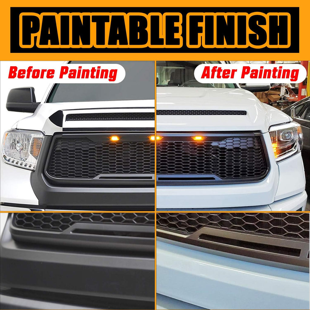 ABS Grille with Amber LED Lights Matte Black L96887