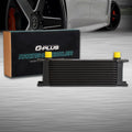 13 Row Aluminum Engine Transmission Oil Cooler Black Pack of 2 O960
