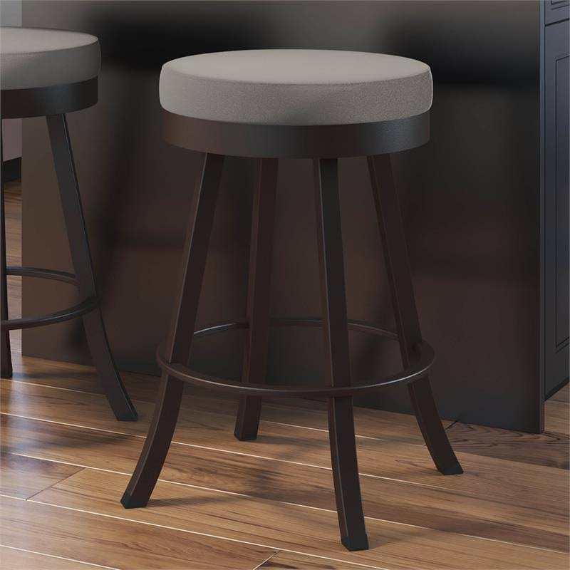 Gray Swivel Bar Stool R75705