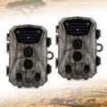 2 Pack 18MP 1080P Game Hunting Scouting Camera with 3 Infrared Sensors Motion Activated Night Vision 2.4" LCD N6121