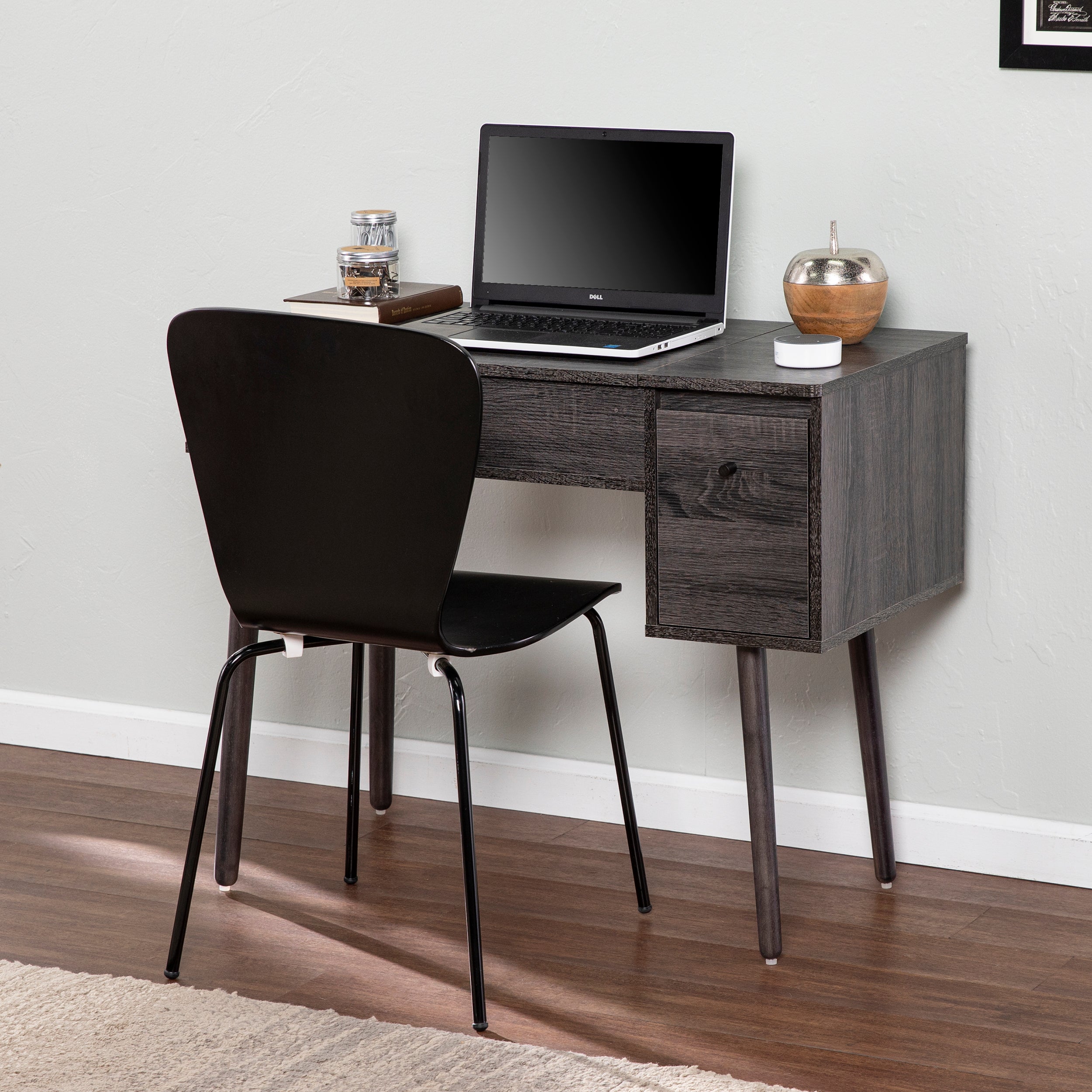 Storage Vanity with Mirror Freestanding Vanity Desk L826651