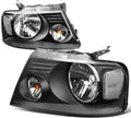 Black Housing Clear Lens Headlights Assembly for Ford F150 Lincoln Mark LT 2004-2008 K50506
