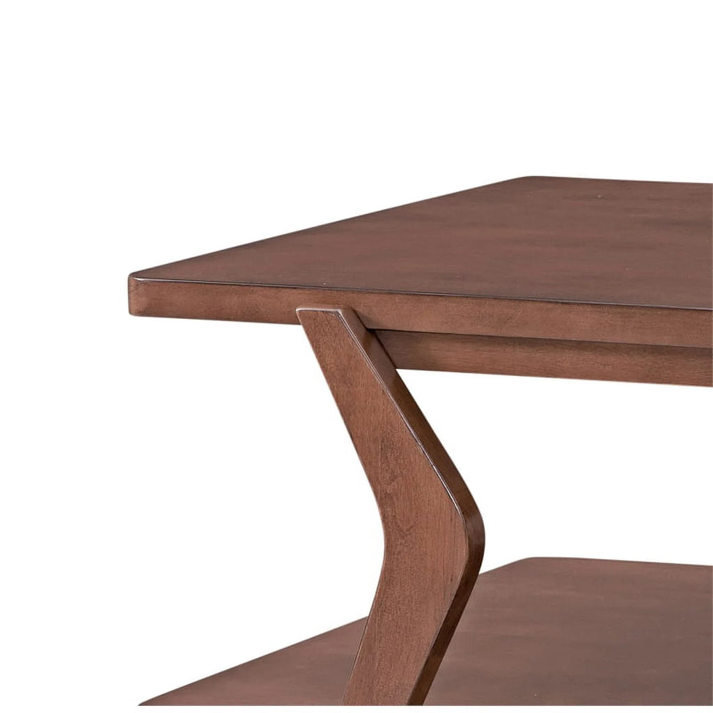 Brown Walnut Wood Cocktail Table P4637