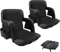 21" Wide Folding Stadium Seat with Back Support, 2 Pack V495123