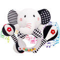 3PCS Soft High Contrast Black and White Baby Rattles J686351