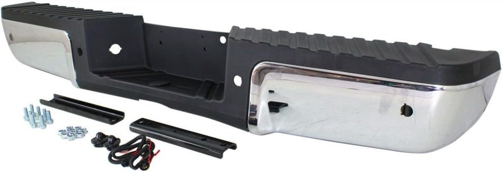 Steel Chrome Rear Step Bumper Assembly for 2008-2012 Ford F250 & F350 Super Duty J748