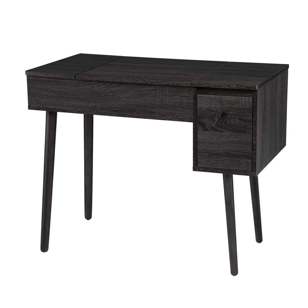 Storage Vanity with Mirror Freestanding Vanity Desk L826651