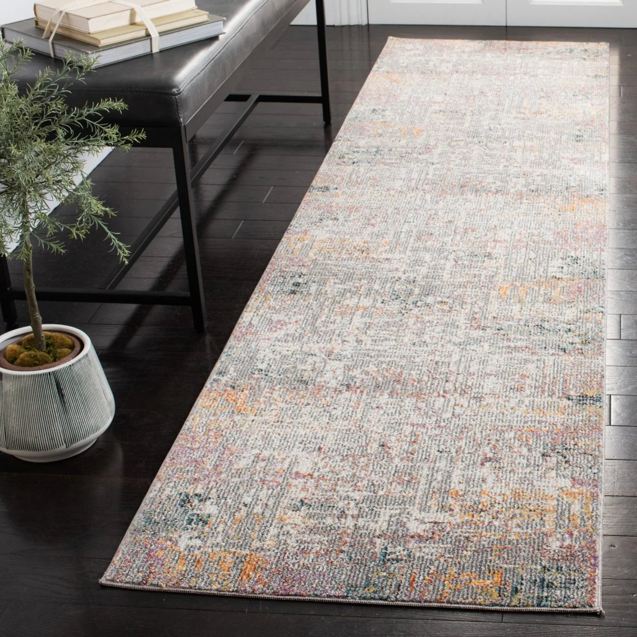 Beige/Rust Rug P599
