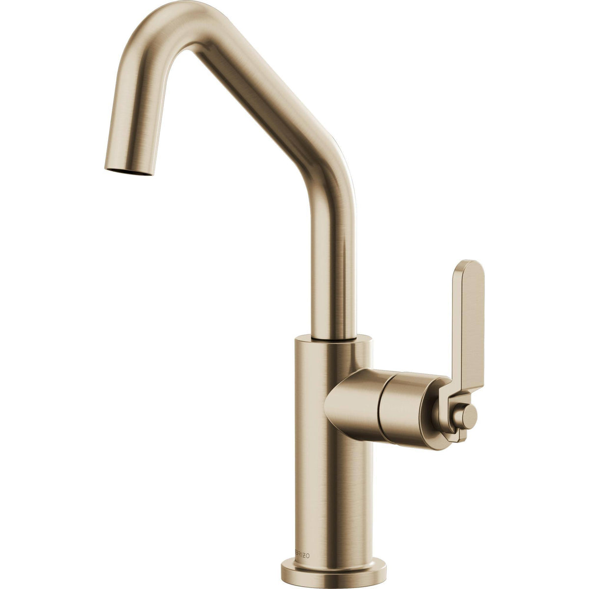 Luxe Gold Bar Faucet with Angled Spout and Industrial Handle B77956