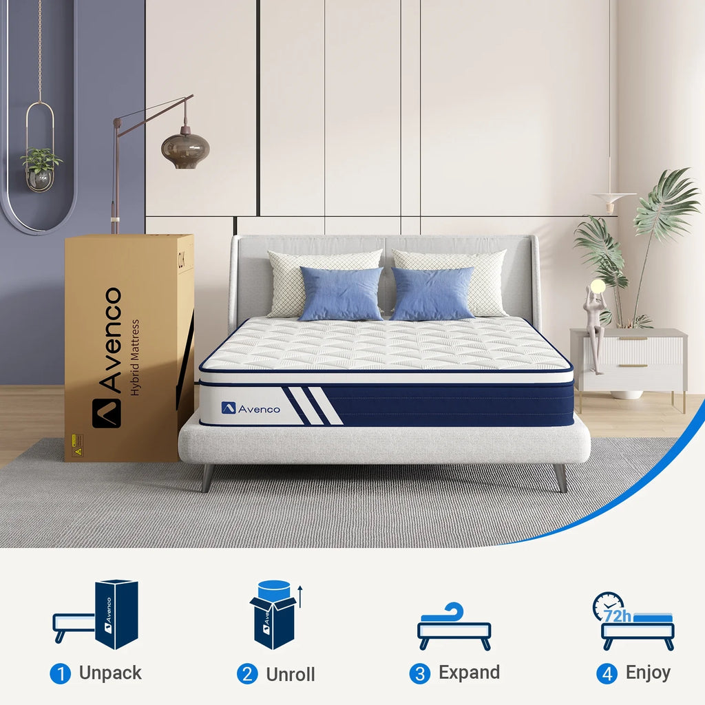 Full Size Gel Memory Foam Hybrid Mattress G832