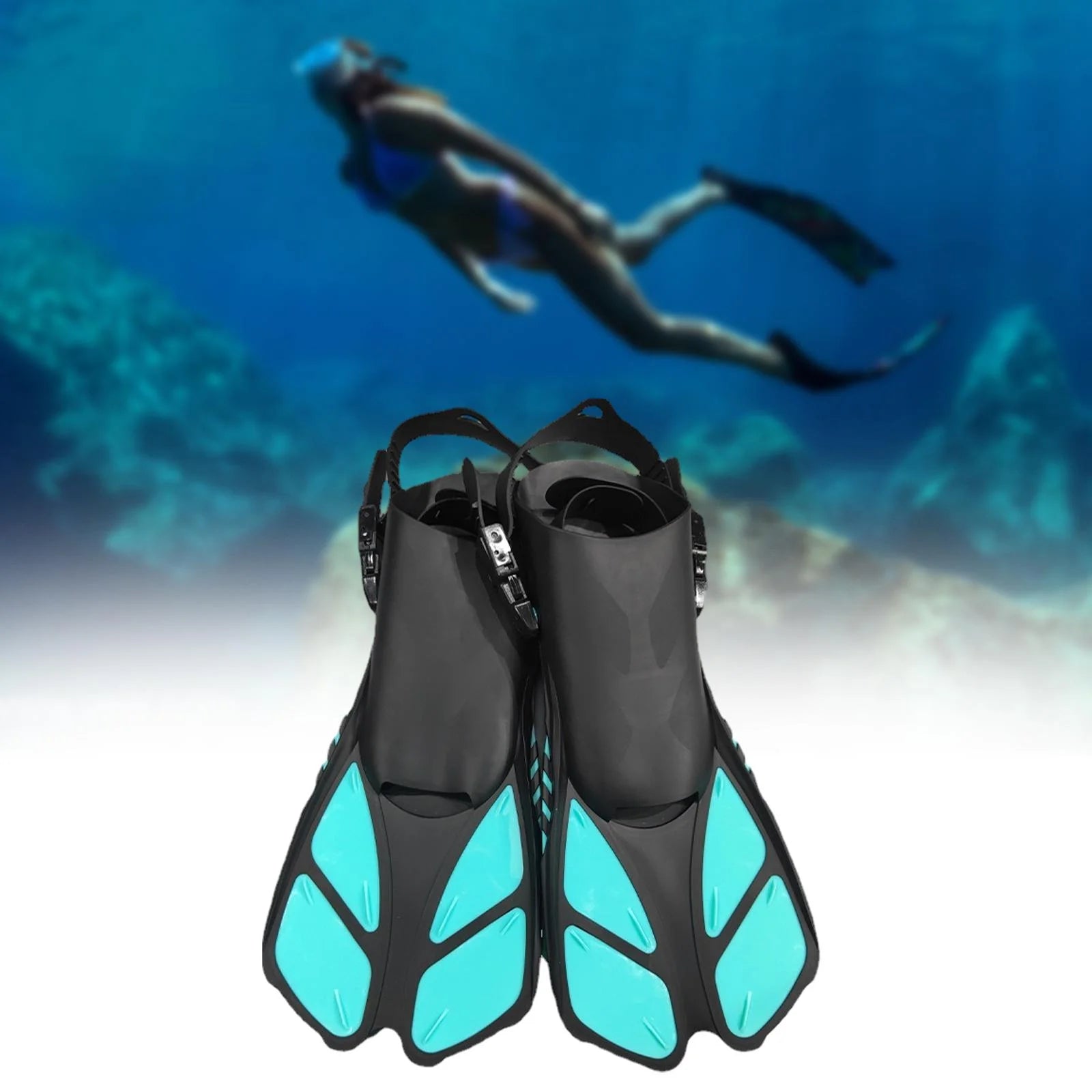 2Pcs Scuba Diving Fins Swim Flippers M19994