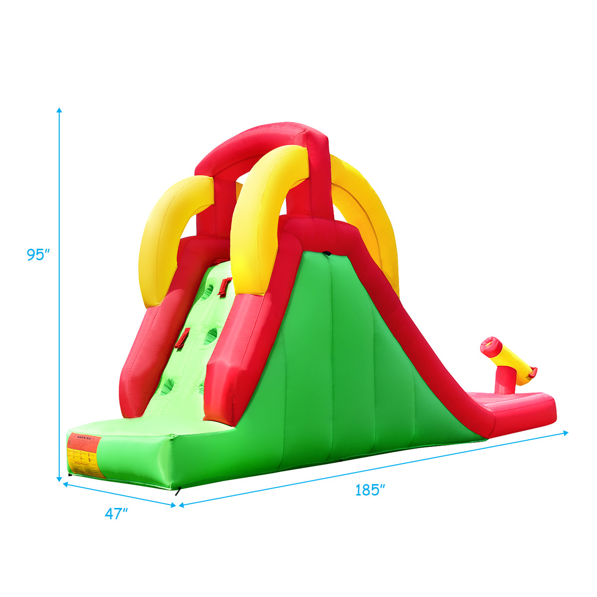Inflatable Water Slide Bounce House with 550W Blower F785349