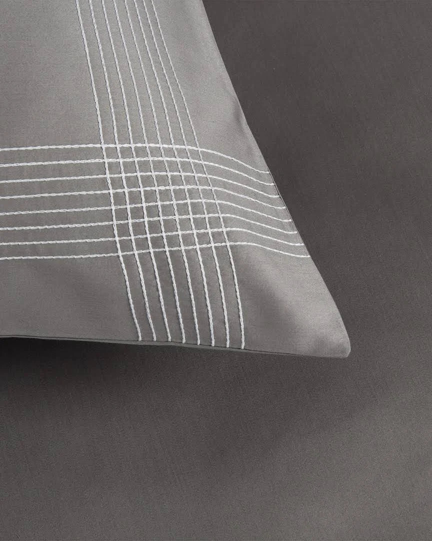 King Slate Gray Duvet Cover U5679