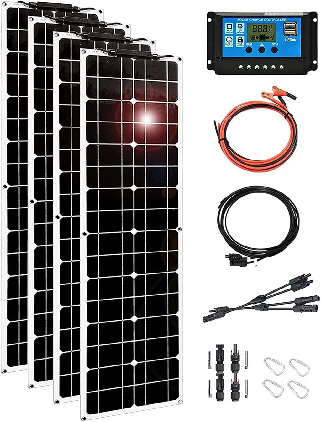 400 Watt Flexible Monocrystalline Solar Panel Kit B797