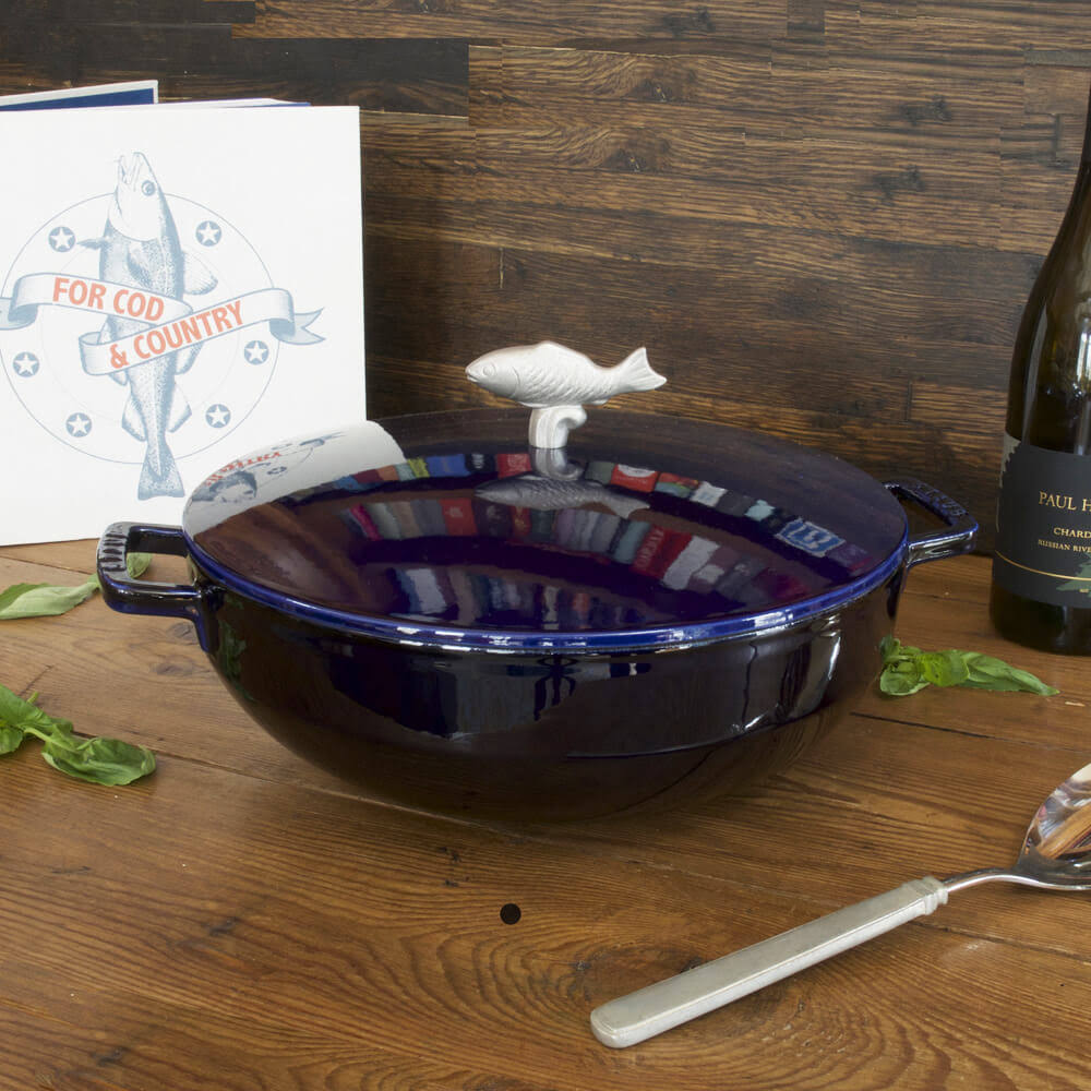 4.7L Dark Blue Bouillabaisse Pot R244