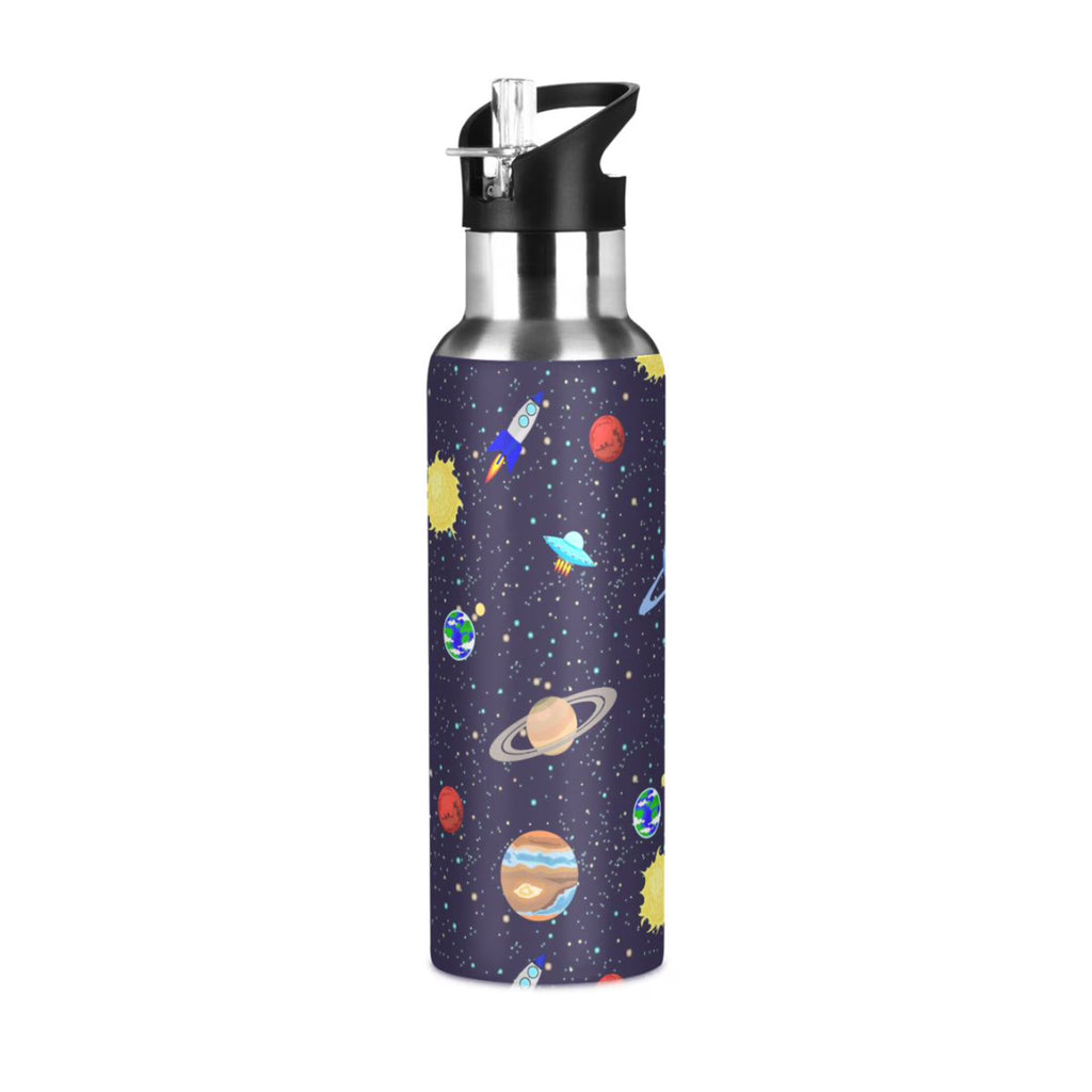 20 OZ Stainless Steel Water Bottle with Straw Lid O6120