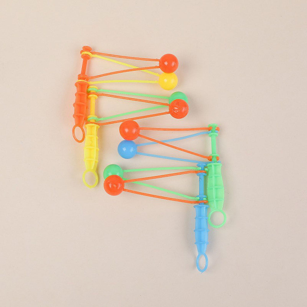 30 Pcs Plastic Hand Cranked Bumper Ball Toy R980261