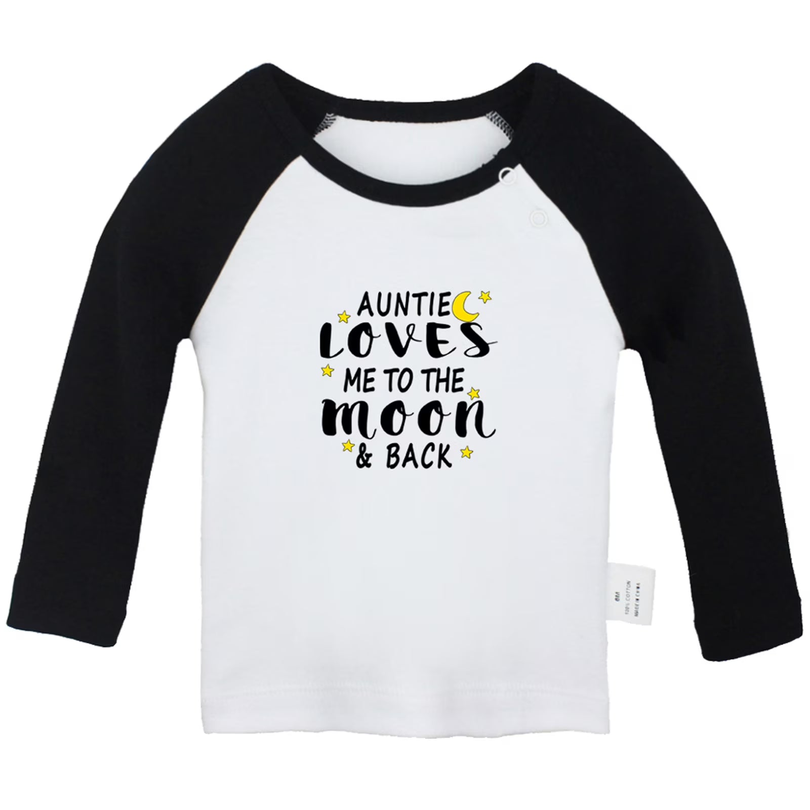 Long Black Raglan T-shirt E1862