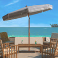 White/Navy Beach Patio Umbrella L9266