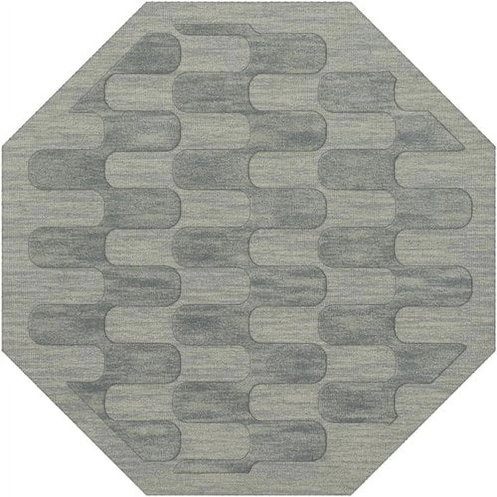 Seaglass Grid Waves 12' x 18' Rectangle Area Rug J291