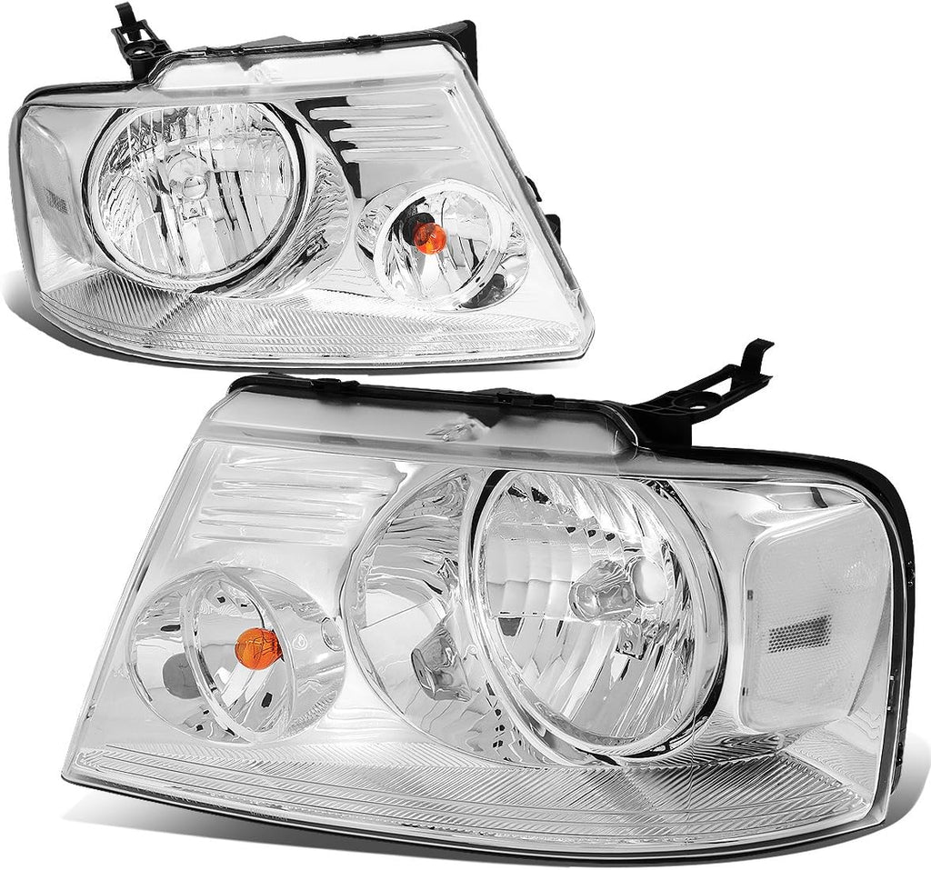 Black Housing Clear Lens Headlights Assembly for Ford F150 Lincoln Mark LT 2004-2008 K50506