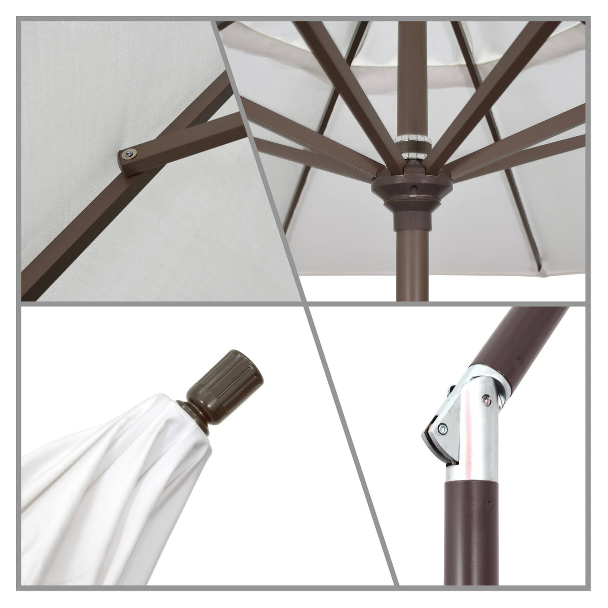 9 ft. Aluminum Push Tilt Patio Umbrella L961