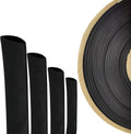 4:1 Dual Wall Adhesive Heat Shrink Tubing Black (1"- 30 Feet) Pack of 2 S239