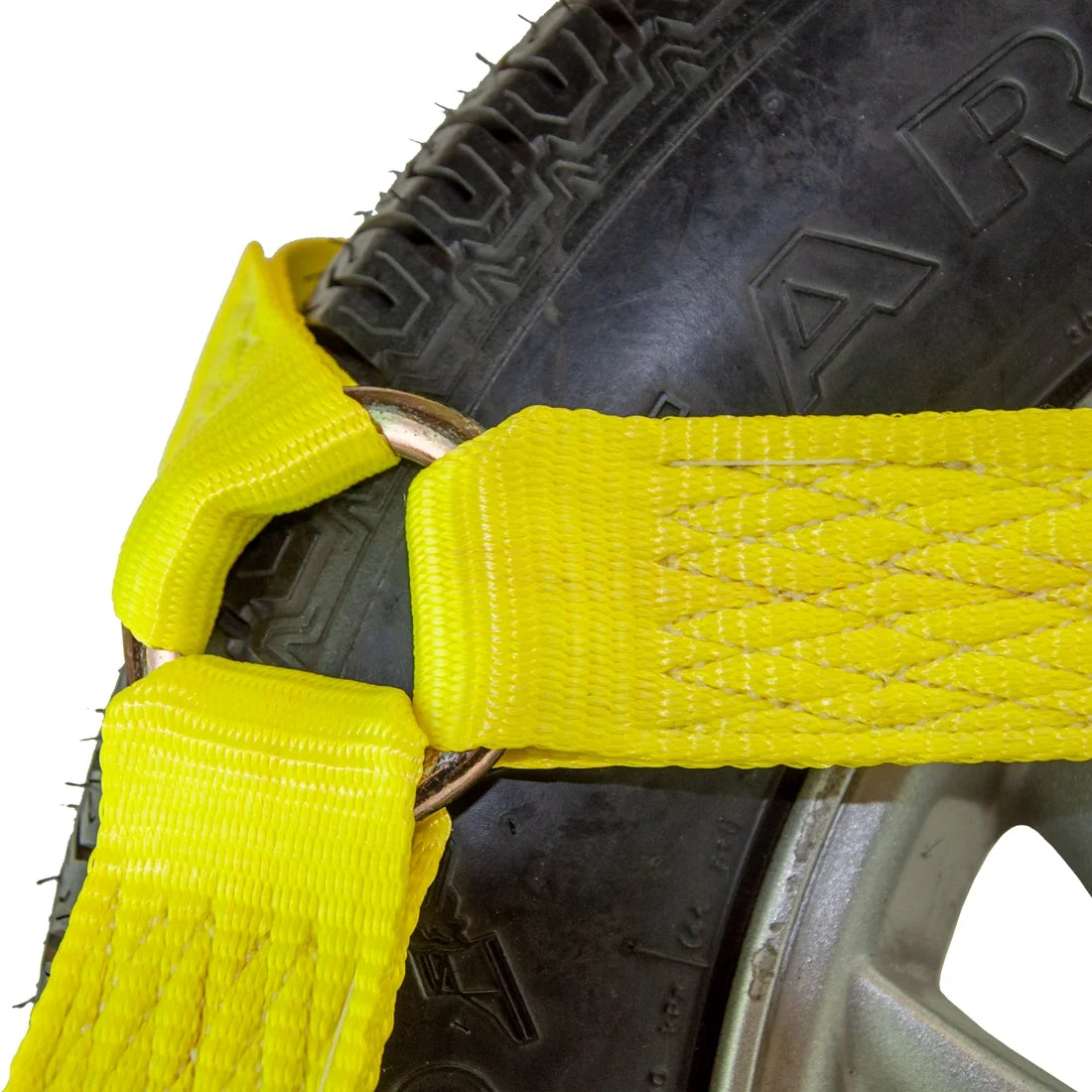 Classic Yellow 4 Pack Car Tie Down Chain Anchors Flat Bed Side Rail T9035