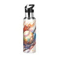 20 oz Insulated Stainless Steel Kids Water Bottle with Straw Lid I230281