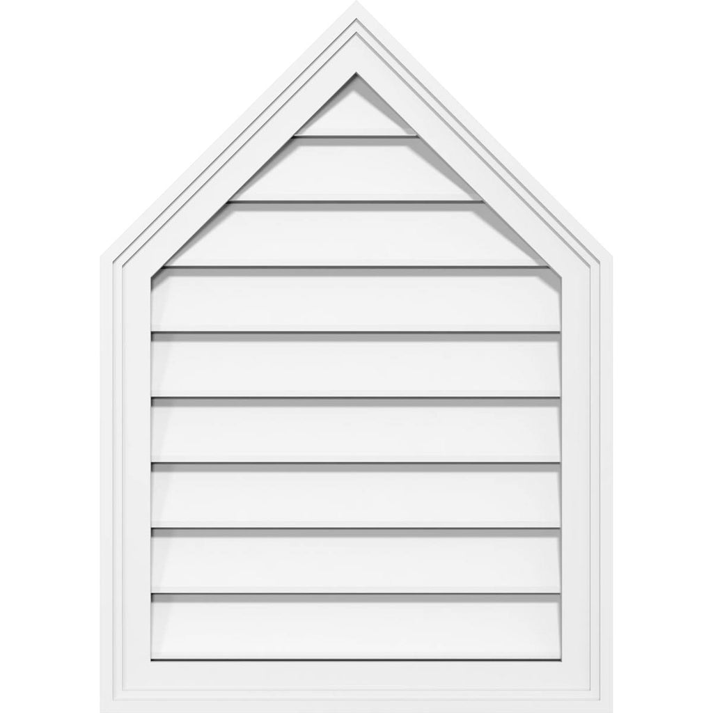 Peaked Top Surface Mount PVC Gable Vent H207