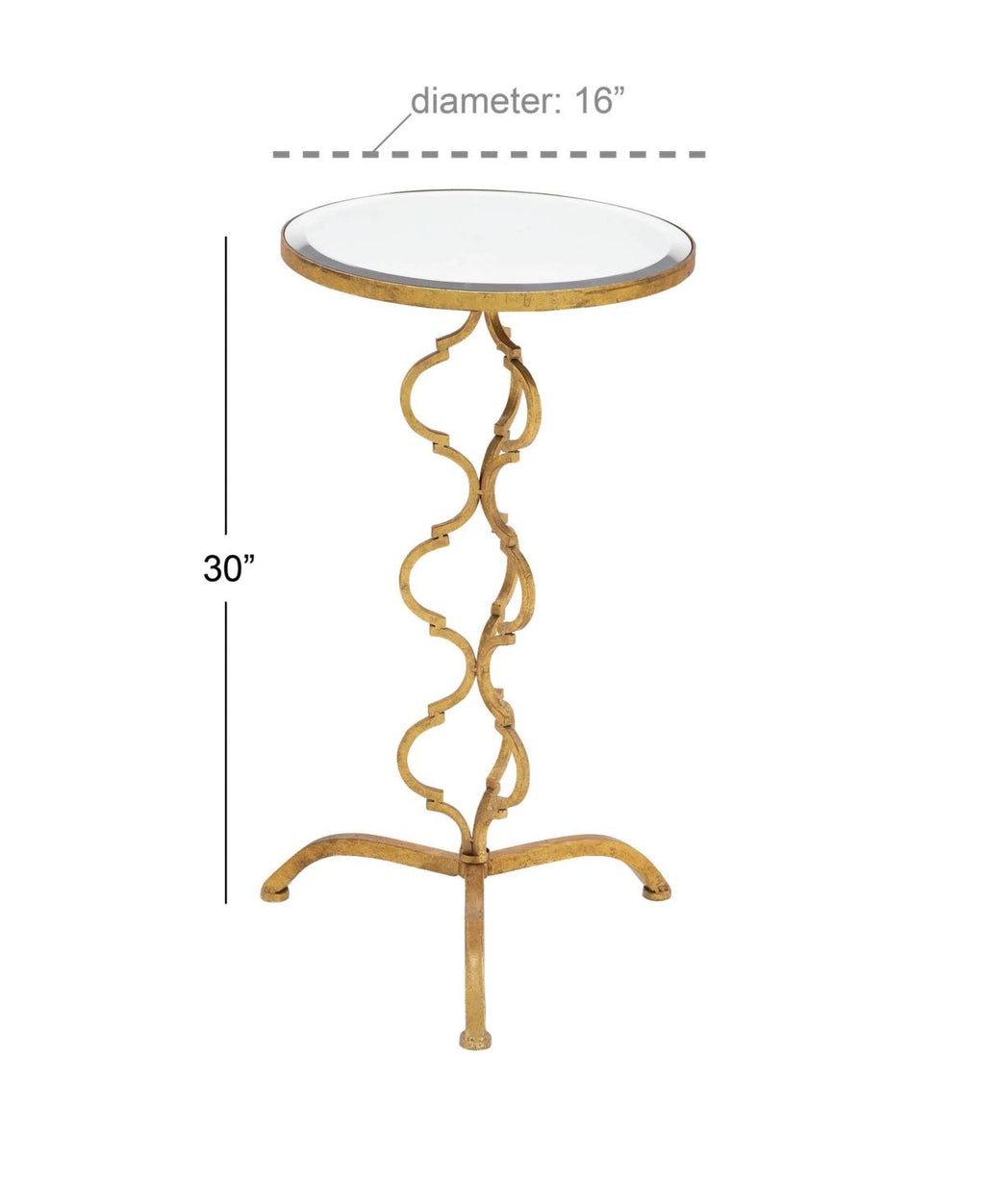 Gold-Tone Accent Table P24505