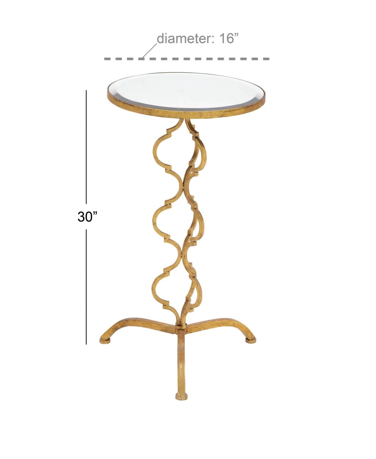 Gold-Tone Accent Table P24505