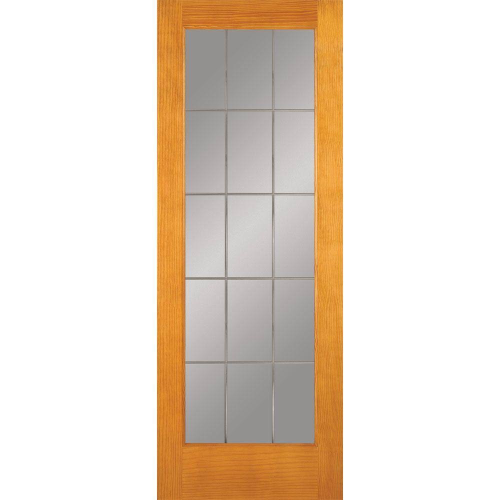 30 in. x 80 in. Unfinished Pine Interior Door Slab G3985