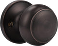 Oil Rubbed Bronze Privacy Door Knobs Keyless Handles Locksets (4 Pack) E6143