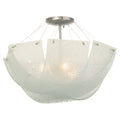 Satin Nickel Semi Flush Light F3684