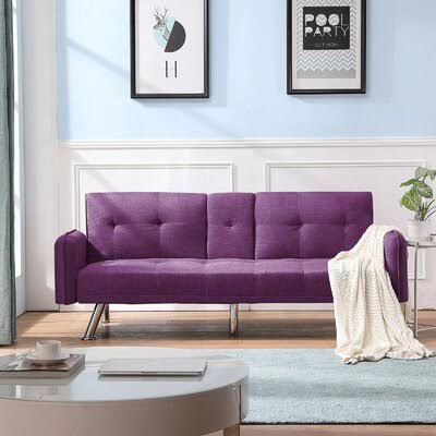 Twin Tufted Back Convertible Sofa with Storage H31753