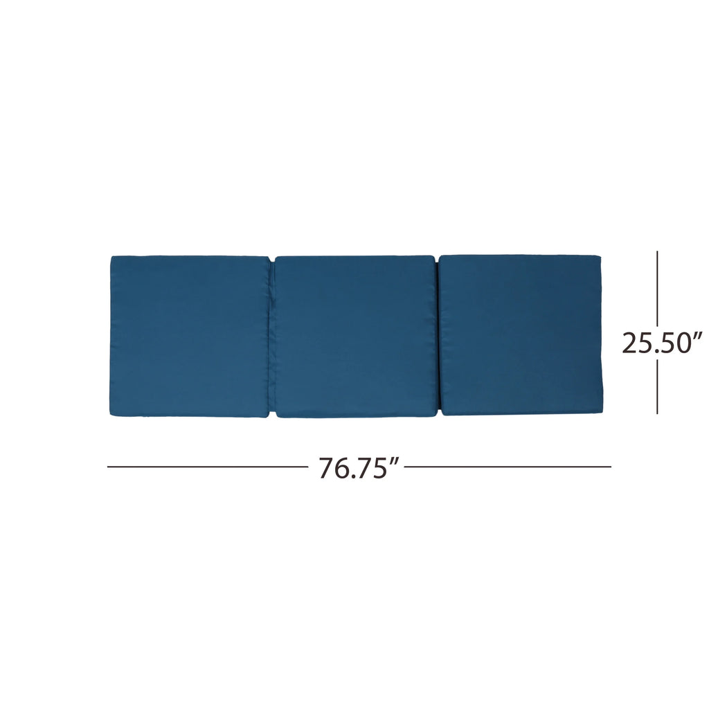 Blue Water Resistant Chaise Lounge Cushion Y331