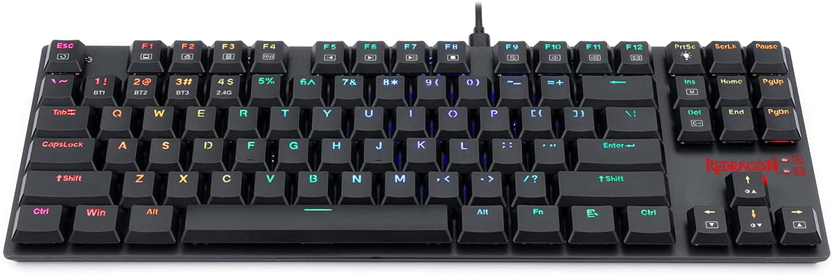 Wireless Mechanical Gaming Keyboard, RGB Backlit, TKL 87 Keys V635